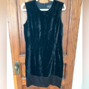 90s classic Banana Republic Sheath Dress Velvet and Silk Sz 10